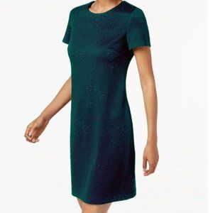 Calvin Klein Embossed Floral Sheath Dress - 8